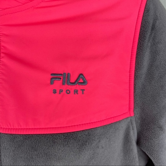 Fila Sport Full Zip Fleece Grey pink active jacket - Picture 4 of 16